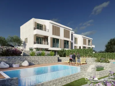 4 townhouses for sale in a complex in Rezevici, near Budva